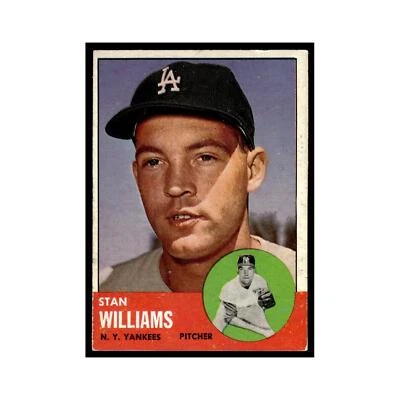 1963 Topps Stan Williams Yankees #42 - Image 1 of 3