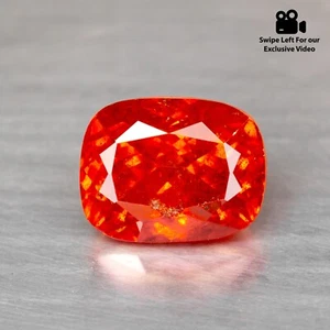 2.91 CT Princeton Orange Sphalerite Beautiful Spark Gemstone from Spain - Picture 1 of 6