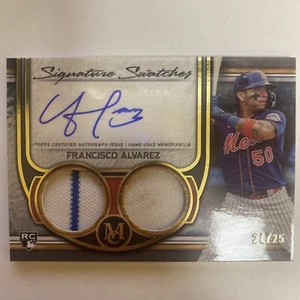2023 topps museum Francisco Alvarez Rc dual relic auto 21/25 - Picture 1 of 2