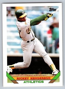 1993 Topps #750 Rickey Henderson Gold NM-MT Baseball Card