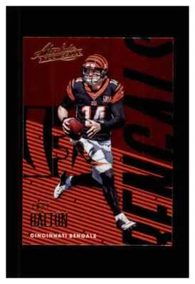 2018 ABSOLUTE FOOTBALL  #19 ANDY DALTON CINCINNATI BENGALS - Image 1 of 2