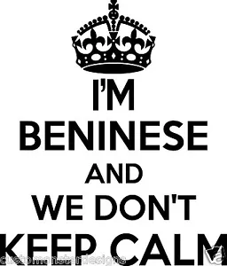 Pegatina de pared beninesa... 20 pulgadas de alto We Don't Keep Calm vinilo decoración artística de pared - Imagen 1 de 2