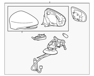 Genuine Lexus Mirror Assembly 87910-53710-B0 - Picture 1 of 2