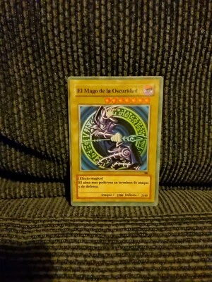 Spanish Dark Magician El  Mago Oscuro de la oscuridad holographic yugioh card  - Image 1 of 2