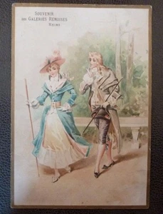 CHROMO REIMS GALERIES REMOISES CALENDRIER 1896 GRAND Imp F.CHAPENDIS .PARIS - Imagen 1 de 2