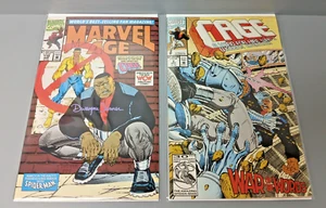 Marvel Age #110 Firmado por Dwayne Turner + Marvel Comics Luke Cage (Jaula) #2 1992 - Imagen 1 de 14