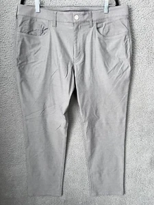Bonobos Pants Mens 36x30 Grey Lightweight 5 Pocket Chino Golf Performance Preppy - Picture 1 of 13
