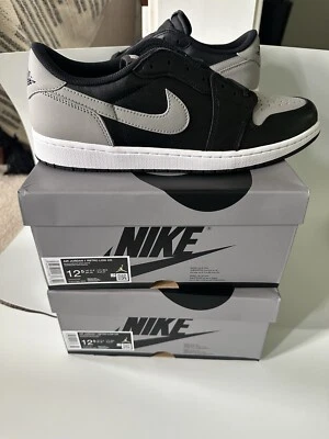 2 Pairs of Size 12.5 - Air Jordan 1 Retro OG 2024 Low Shadow $180 For Each Pair - Image 1 of 4