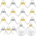 50/100× Christmas Ball Baubles Ornament Caps Removable Metal Hangers Replacement