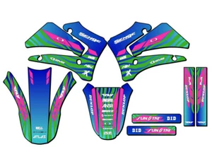 2000-2007 TTR 125 TIGRE Green Senge Graphics Kit Compatible with Yamaha - Picture 1 of 10