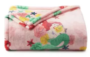 Pink Disney ARIEL The Little Mermaid Oversize 5x6' THROW BLANKET The Big One NEW - Picture 1 of 1