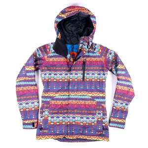 Burton Horizon Women's XS Mtn Dew Snowboard Jacket DryRide Mountain Multicolor - Picture 1 of 16