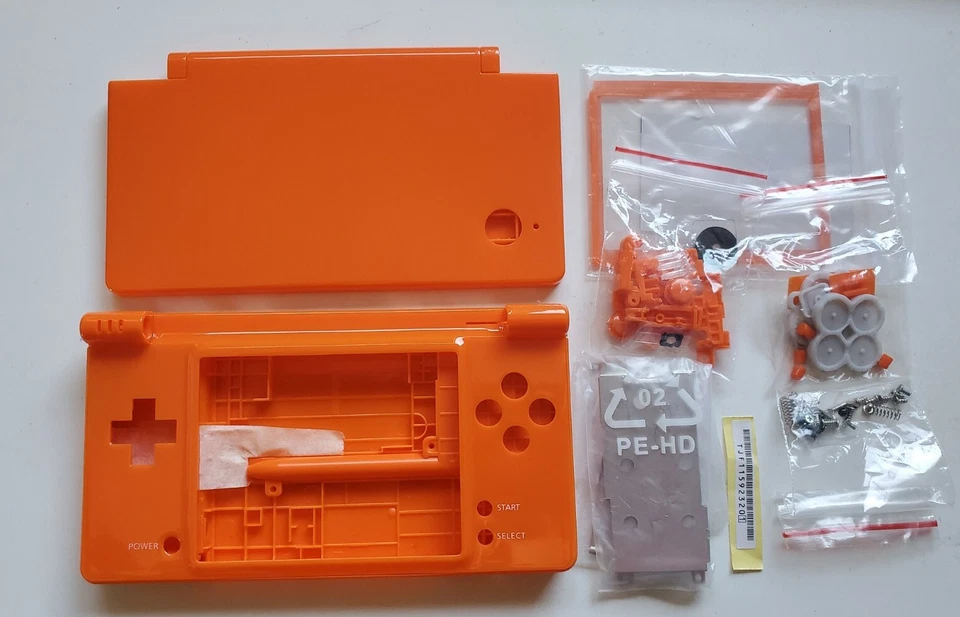 Housing Shell for Nintendo DSi System  Shell  Screen lens Replacement orange - Image 1 of 1
