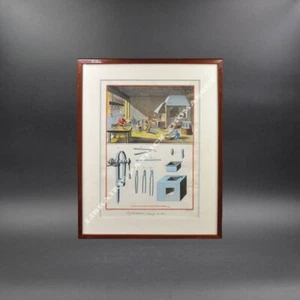 (Diderot d'Alembert) Superbe gravure l'éperonnier planche I bien encadrée. - Imagen 1 de 2