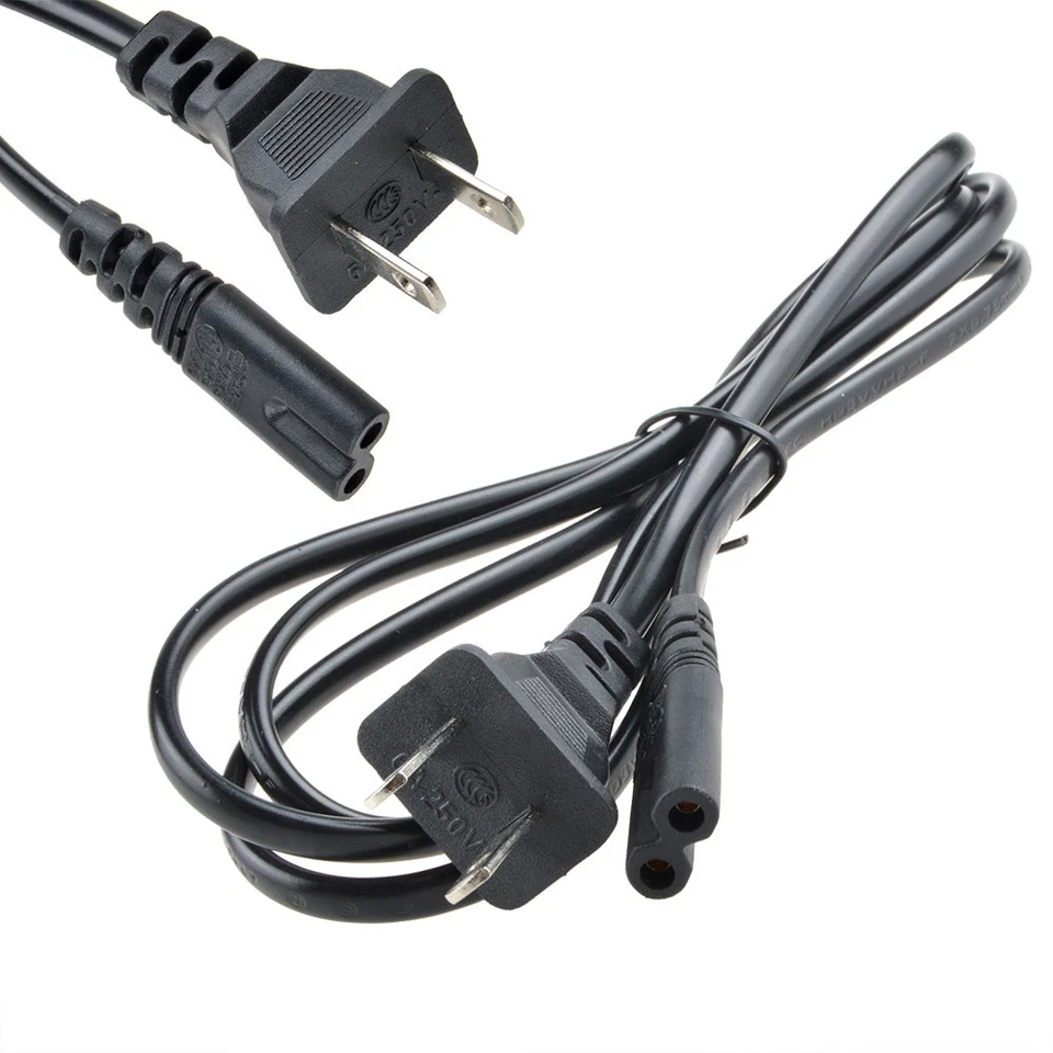 AC Power Cord Cable For Sharp LC-15SH6U LC-19D44U LC-19D45U LC-19D45U LC19SB14U - Image 1 of 4