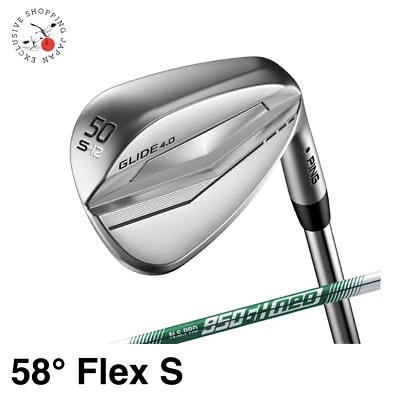 Ping Glide 4.0 S Grind Wedge Club 58° N.S.PRO 950GH Neo Steel Shaft Flex S Men - Image 1 of 4