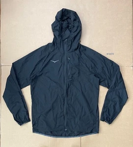 Hoka One One Men’s M Lightweight Windbreaker Jacket Skyflow Zip Up Hood Ripstop - Picture 1 of 6