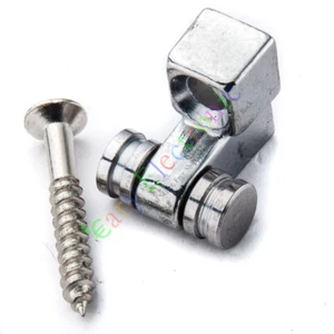 20pc Silver Electric Guitar Neck Ball Press Button Screw Musical Instrument Part - Picture 1 of 4