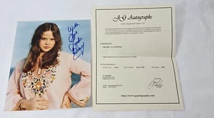 LINDA BLAIR 2002 AUTOGRAPH SIGNED COLOR GLOSSY PHOTO 10X8 W/JG COA - Picture 1 of 3
