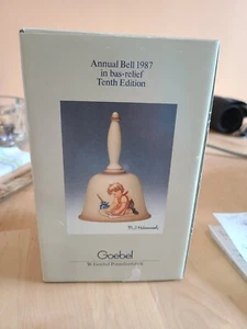 NEW Goebel MJ Hummel Annual Bell 1987 Goebel W Germany Hand Crafted 10TH Edition - Picture 1 of 9
