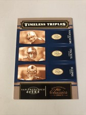 2003 Donruss Classics Timeless Triples JOE MONTANA/STEVE YOUNG/ALEX SMITH /1000