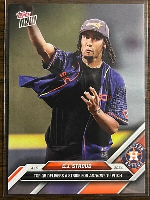 2024 Topps Now #79 CJ Stroud Houston Astros Houston Texans - Image 1 of 2
