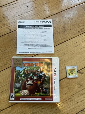 Donkey Kong Country Returns 3D: Nintendo Selects (3DS, 2016) Complete CIB Tested - Image 1 of 4