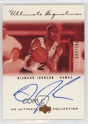 2000-01 UD Ultimate Collection Signatures Bronze DerMarr Johnson Rookie Auto RC - Image 1 of 2