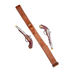 Piraten Doppelholster mit 2 Pistolen Western Herren Kostüm Zubehör - Bild 1 von 3
