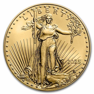 2025 1/2 oz American Gold Eagle Coin BU - Image 1 of 3