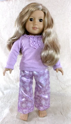 American Girl Just Like You Doll #24 Blonde Hair Brown Eyes Snow Flake Pajamas - Image 1 of 4