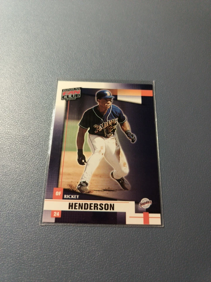 2002 Donruss Fan Club Rickey Henderson  - Image 1 of 1
