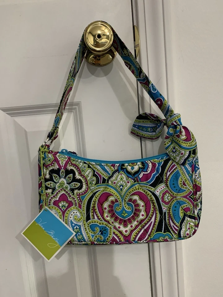 Bolso de Hombro VERA BRADLEY ZOE Seda Paisley Edición Limitada Foto 1 de 4