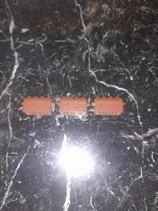 LEGO LOT Of 3 ORIGINAL BROWN TREASURE CHEST PIECES VINTAGE PIRATE CASTLE PARTS - Picture 1 of 3