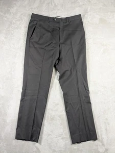 Pantalones de vestir Santorelli Romeo para hombre 34x30 marrón espresso 100 lana hechos en Italia - Imagen 1 de 9