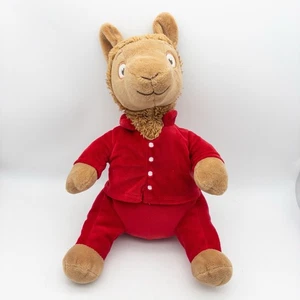 "Pijama de peluche Kohls Cares Llama Anna Dewdney rojo 10"" animal de peluche" - Imagen 1 de 6