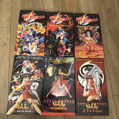3 Night Warriors Darkstalkers' Revenge 3 Devil Hunter Yohko Anime VHS Tape As Is - Image 1 of 2