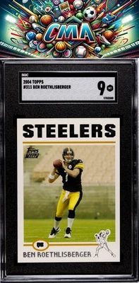 2004 Topps #311 Ben Roethlisberger SGC 9 Foto 1 de 2