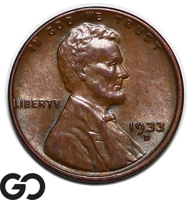 1933-D Lincoln Cent Wheat Penny - Image 1 of 3