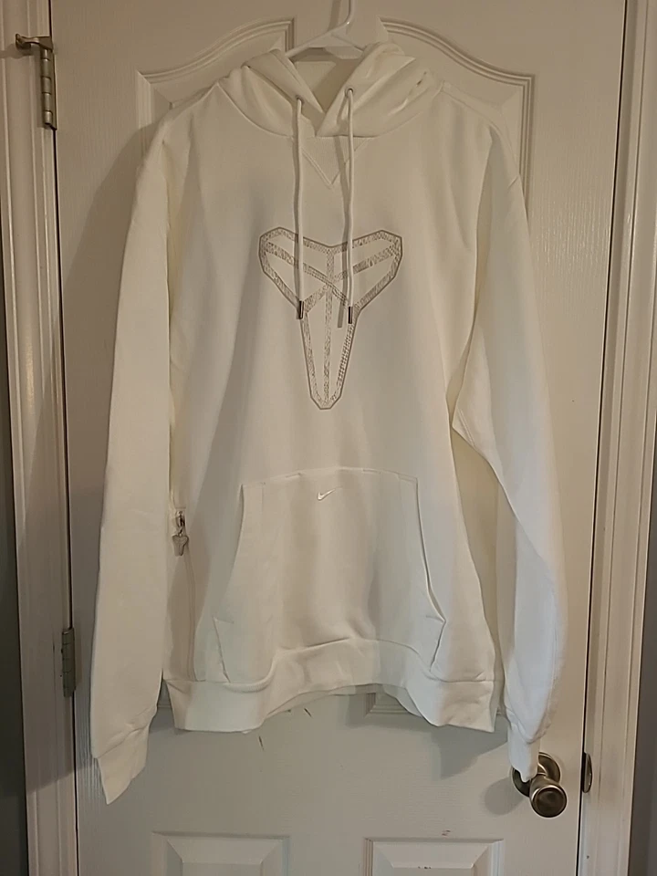 Nike Kobe Halo Pullover Fleece Hoodie White Dri-FIT HF0066-100 Men’s 4XL