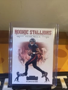 Michael Penix Jr. RC Rookie Stallions 2024 Contenders Football #10 ATL Falcons - Picture 1 of 2