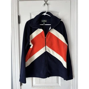 Lauren Active Ralph Lauren Womens Fleece Jacket Full Zip Blue Size XL Vintage - Picture 1 of 4
