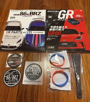 Toyota GR86 Subaru BRZ Magazine Set Vol.6 & 035 + Fuji Style Decalcomanie Dis... - Immagine 1 di 4