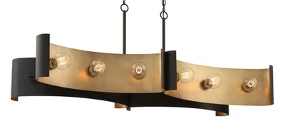 Lámpara de araña lineal Eurofase Lighting 38429 Metallo 12 luces 48"W - bronce Foto 1 de 4