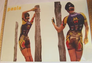 VINTAGE 1990ER JAHRE "PAOLA PEZZO" GARY FISHER FAHRRÄDER WERBEPLAKAT! 36x24"! - Bild 1 von 9
