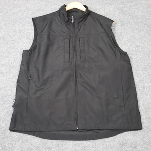 SCOTTeVEST RFID Vest Mens Large Black Travel Utility Multi Pocket TEC Tech Zip - Picture 1 of 14