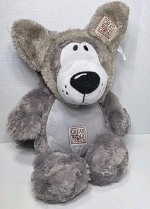 Great Wolf Lodge 15" Wolfie Skin Gray Fiesta & Wolf Ears Darker Gray Plush Gift - Picture 1 of 23