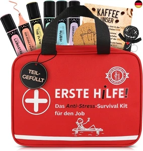 GLÜCKSGUT® ERSTE HILFE Tasche für den Job | Teilgefüllt | Lustiges Geschenk zum  - Bild 1 von 7