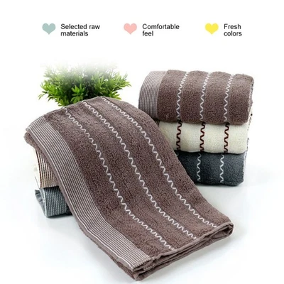 Toallas de algodón súper suaves y altamente absorbentes secado rápido toalla multiusos 3 colores Foto 1 de 4