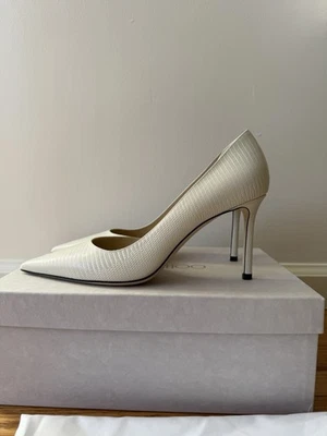 Jimmy Choo Heels Lilith 85 Milk Size EU 39 5 US 9 - Image 1 of 4